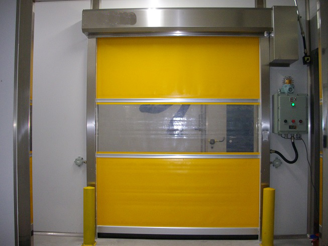 物流通道用快速提升門與門店用電動卷簾門有什么區別